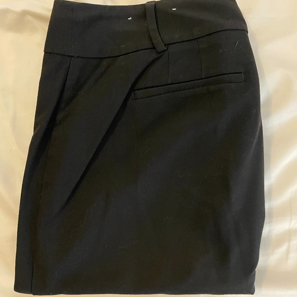 LOFT Curvy Black Wide Leg Trouser Size 10
